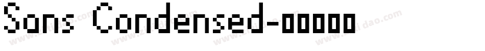 Sans Condensed字体转换